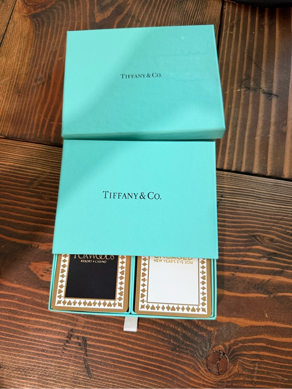 Tiffany & Co. Turquoise Gift Box with Playing Cards